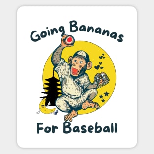 Baseball monkey Magnet